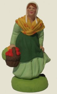 SANTON FEMME AUX LEGUMES (7CM)