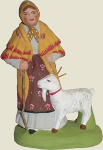 SANTONS FEMME A LA CHÈVRE