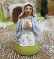 SANTON SAINTE VIERGE (7cm) "aux rois de la crèche"