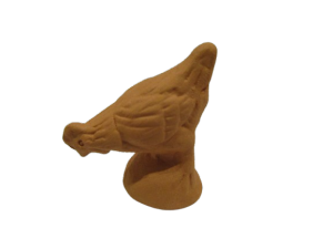 SANTON POULE QUI PICORE "AUX ROIS DE LA CRECHE" 7CM