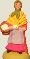 SANTONS PEINTS  DE 7 CM (2E TAILLE)