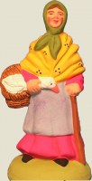 SANTON FEMME AU CANARD